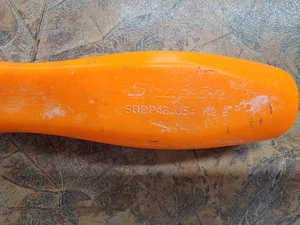 Snap On Philips No 2 Orange Handle Screwdriver 4" Shank SDDP42 Made USA Used - Picture 1 of 6