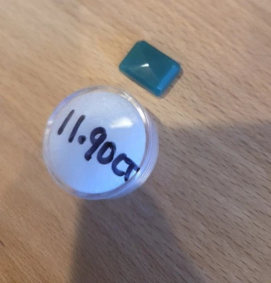 Hermosa piedra natural de ónix verde - ¡11,90 quilates!!!!!! Gema suelta. Forma esmeralda. Foto 1 de 4