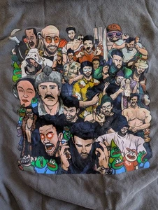 Ideologies Hasan Piker Peepo Hoodie Sweatshirt LARGE Twitch USA  - Picture 1 of 10