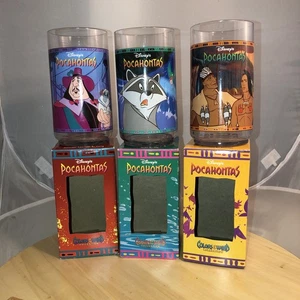 Vintage 1994 Disney & Burger King Pocahontas Kunststoff Gläser 3er Set - Bild 1 von 7