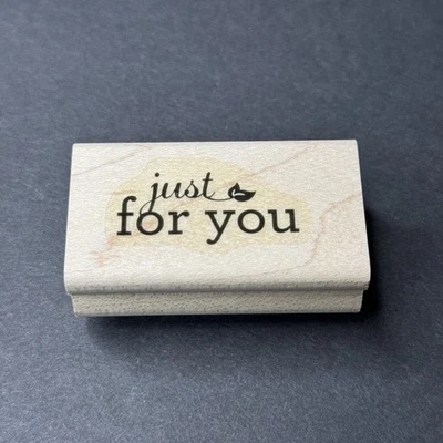 Sello de goma montado en madera Just For You Foto 1 de 2