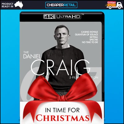 Casino Royale, Quantum of Solace, Skyfall, Spectre No Time to Die 007 4K Blu-ray - image 1 of 2