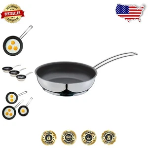 Versatile 7-Inch Mini Fry Skillet - Nonstick Stainless Steel for Eggs & More - Picture 1 of 9