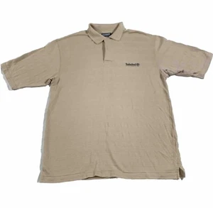Timberland Performance Polo Men’s Size Large Outdoor Brown Golf Shirt - Picture 1 of 5