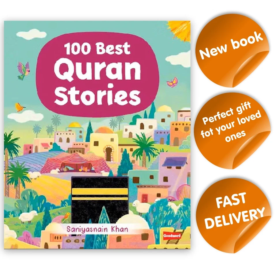 100 Best Quran Stories (Saniyasnain Khan) by Goodword (Hardcover) Islamic Book - Image 1 of 1