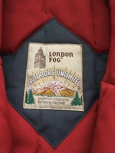 London Fog Outdoors Unlimited puffy winter coat Jacket hood Vintage Size S blue - Picture 1 of 9