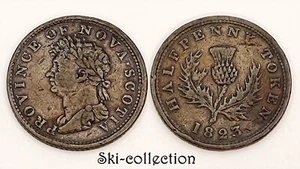 1/2 Half Penny Token 1823. PROVINCE OF NOVA SCOTIA. Canada. Empire Britannique - Picture 1 of 1