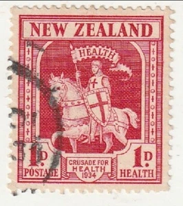 Neuseeland - Gesundheit, Kreuzritter 1d 1934 - Bild 1 von 1