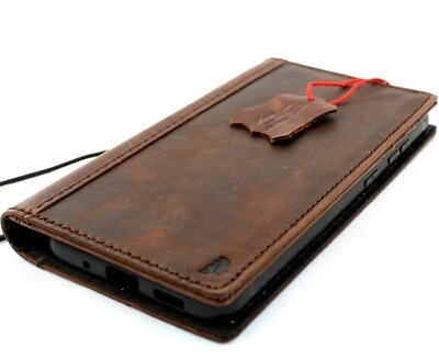 Genuine Vintage Leather Case for OnePlus 9 Pro Wallet Book Soft Luxury Retro Art - Image 1 of 4