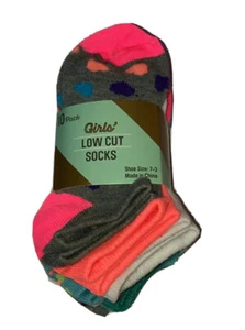 10 Pack Assorted Colorful Girls Low Cut No Show Socks Back To School - Picture 1 of 5