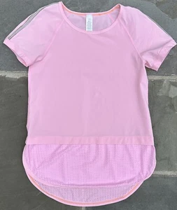 Ivivva by Lululemon Girls Short Sleeve Shirt Size 12 Run Day Fun Day Tee - Picture 1 of 6