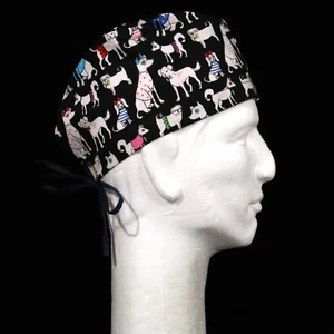 Colorful Dogs Theme Scrub Hat - Picture 1 of 1