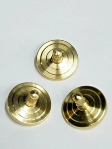 DREI METALLKREISEL * MASSIV MESSING * HERGESTELLT IN DEN USA * KOSTENLOSER VERSAND - Bild 1 von 5