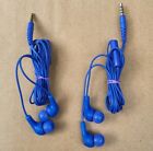 2X JVC HA-FX7M BLUE  WIRED GUMY PLUS WITH REMOTE AND MIC.