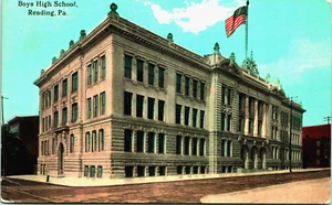 ANTIQUE 1910'S POSTCARD BOYS HIGH SCHOOL, READING, PENNSYLVANIA - Picture 1 of 2