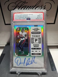 2022 Contenders Optic Rookie Ticket Auto Desmond Ridder #114 Silver Holo Prizm - Picture 1 of 2