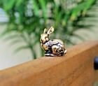 Rabbit Brass Small Animal Sculpture Handmade Collectible Figurine Bunny Miniatur
