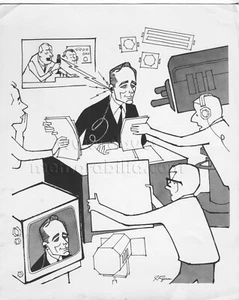 Foto stampa originale NBC, Special News Report, Frank McGee, 1 aprile 1963 - Foto 1 di 2
