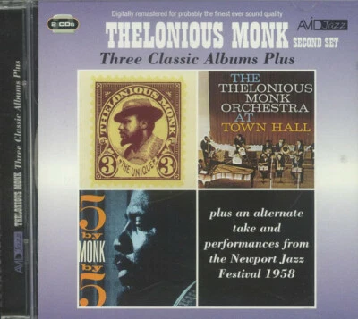 Thelonious Monk Three Classic Albums Plus Second Set 2-CD NEW SEALED Jazz - Image 1 of 3