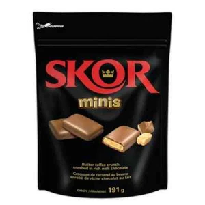 2 x Hershey's SKOR Minis Candy, 191g / 6.7 oz Each - FRESH From Canada - Picture 1 of 3
