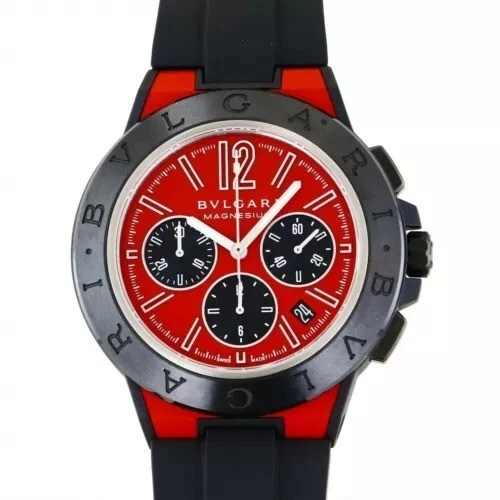 Bvlgari Diagono Red Men's Watch - DG42C9SMCVDCH