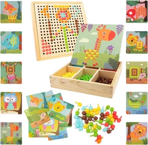 RANJIMA Mosaik Steckspiel, Mosaik Bastelset Kinder, Steckspiel Ab 3 4 5 Jahre,Mo - Bild 1 von 12