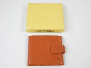 Original 1990 Ferrari Schedoni cuero plegable estuche para tarjetas 308 328 355 - Imagen 1 de 5