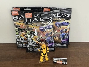 MEGA CONSTRUX HALO Yellow MARK-V SPARTAN FIGURE x1 CLASH ON THE RING Pro Builder - Picture 1 of 5