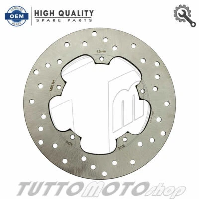 1 DISCO FRENO POSTERIORE RMS 225162060 PIAGGIO BEVERLY CRUISER 500 2009 2010 - Immagine 1 di 2