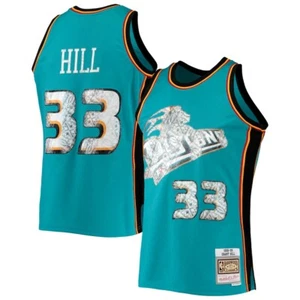 NEW Mitchell & Ness Detroit Pistons Grant Hill 75th Anniversary Swingman sz L - Picture 1 of 11