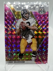 TERRY BRADSHAW NFL Steelers 2020 Panini Mosaic Hall of Fame Pink #286 Card - Picture 1 of 2