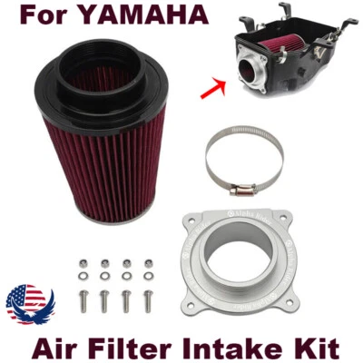 Air Filter Intake With Holder Adapter Kit For Yamaha Raptor 700 700R 2006-2021 Foto 1 de 4