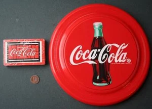 1998 Coca-Cola Soda Pop Frisbee style Whirly Disc & Unopened deck of cards too - - Picture 1 of 1
