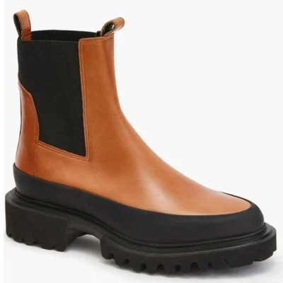 Bota Chelsea con suela de goma Harlee para mujer de AllSaints 7.5 Marrón tostado NWOB $389 Foto 1 de 4