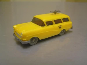 Wiking Opel Rekord Caravan Station Wagon postal car made in Germany HO scale - Picture 1 of 7