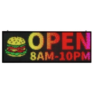 40x14 in LED Scrolling Sign Programmable Digital Display Board P10 Full Color - Picture 1 of 12