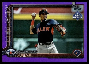 2025 Topps Pro Debut Franklin Arias PURPLE FOIL /299 #PD-138 Salem Red Sox - Bild 1 von 2
