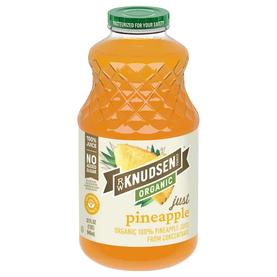 R.w. Knudsen Family Organic Pineapple Juice 32 FL Oz