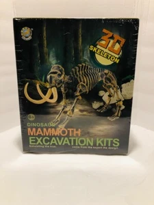 3D Skeleton Dinosaur Mammoth Excavation Kit New Sealed - Picture 1 of 3