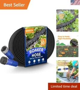 Upgrade Heavy Duty Soaker Hose 15FT, Thickened Flat Garden Hoses, Leak-proof and - Picture 1 of 8