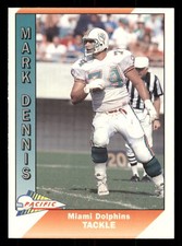 1991 Pacific Mark Dennis #266  RC Miami Dolphins