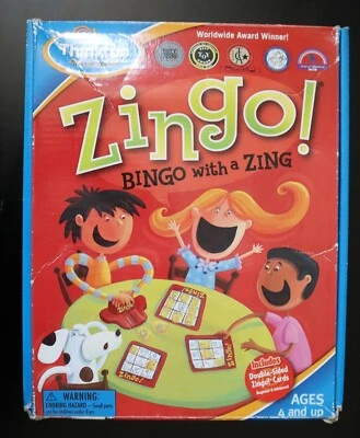 2009 ThinkFun Zingo! Bingo with a Zing Game Zingo Ages 4+ Read Description  - Image 1 of 4