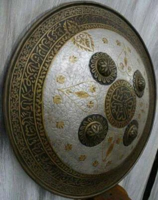 MUGHAL /ISLAMIC WARRIOR SHIELD ARABIC INSCRIPTION - Image 1 of 4