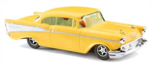 HO 1:87 BUSCH 45026 - 1957 Chevy 2 puertas Bel Air cupé - amarillo - Imagen 1 de 1