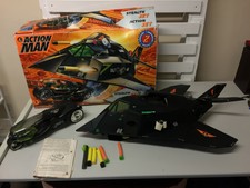 Action Man Stealth Jet Action Jet Toy With Bike 1996 Hasbro Box Collectable Rare