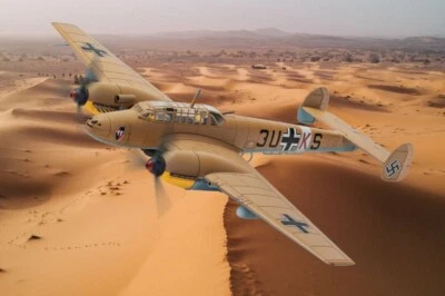 MESSERSCHMITT BF110E-2 (TROP) NORTH AFRICA 1941 WWII FIGHTER -  1:72 - LTD EDIT - Image 1 of 2