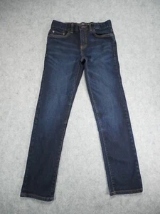 Lucky Brand Jeans Boy's Size 14 Dark Wash Blue Denim Authentic Skinny - Picture 1 of 14