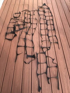 Leather Scraps Black 9/10 Oz Weaver Remnants Drum Dyed - Picture 1 of 10
