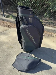 Bolsa de personal TaylorMade 5 divisores negro/azul carro quemador burbuja lluvia y capucha suave - Imagen 1 de 12
