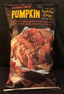 Pumpkin Tortilla Chips Exclusive Trader Joe's 7oz. Seasonal Limited Edition NEU! - Bild 1 von 2